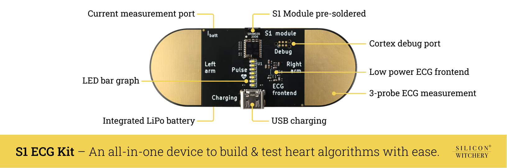 Silicon Witchery S1 ECG Reference Kit